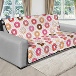 Pastel Donut Pattern Print Futon Protector