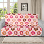 Pastel Donut Pattern Print Futon Protector