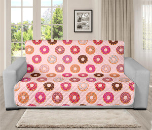 Pastel Donut Pattern Print Futon Protector