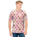 Pastel Donut Pattern Print Men's T-Shirt