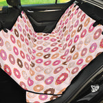 Pastel Donut Pattern Print Pet Car Back Seat Cover