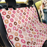 Pastel Donut Pattern Print Pet Car Back Seat Cover