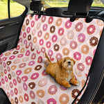 Pastel Donut Pattern Print Pet Car Back Seat Cover