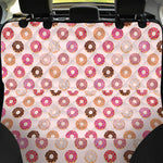 Pastel Donut Pattern Print Pet Car Back Seat Cover