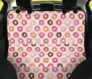 Pastel Donut Pattern Print Pet Car Back Seat Cover