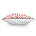 Pastel Donut Pattern Print Pillow Cover
