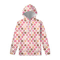 Pastel Donut Pattern Print Pullover Hoodie