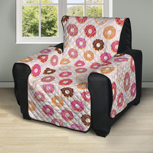 Pastel Donut Pattern Print Recliner Protector