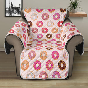 Pastel Donut Pattern Print Recliner Protector