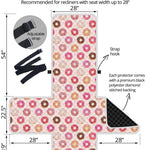 Pastel Donut Pattern Print Recliner Protector