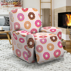 Pastel Donut Pattern Print Recliner Slipcover