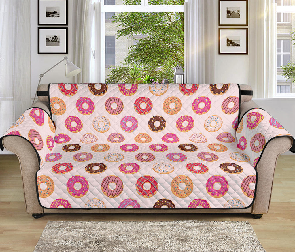 Pastel Donut Pattern Print Sofa Protector