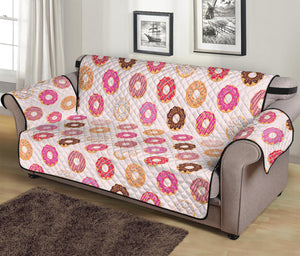 Pastel Donut Pattern Print Sofa Protector