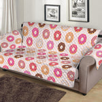 Pastel Donut Pattern Print Sofa Protector