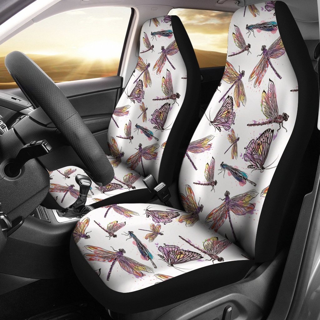 Pastel Dragonfly Universal Fit Car Seat Covers GearFrost