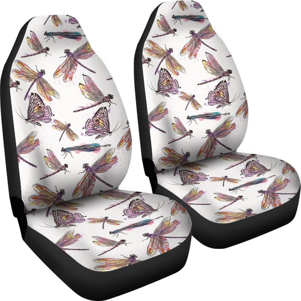 Pastel Dragonfly Universal Fit Car Seat Covers GearFrost