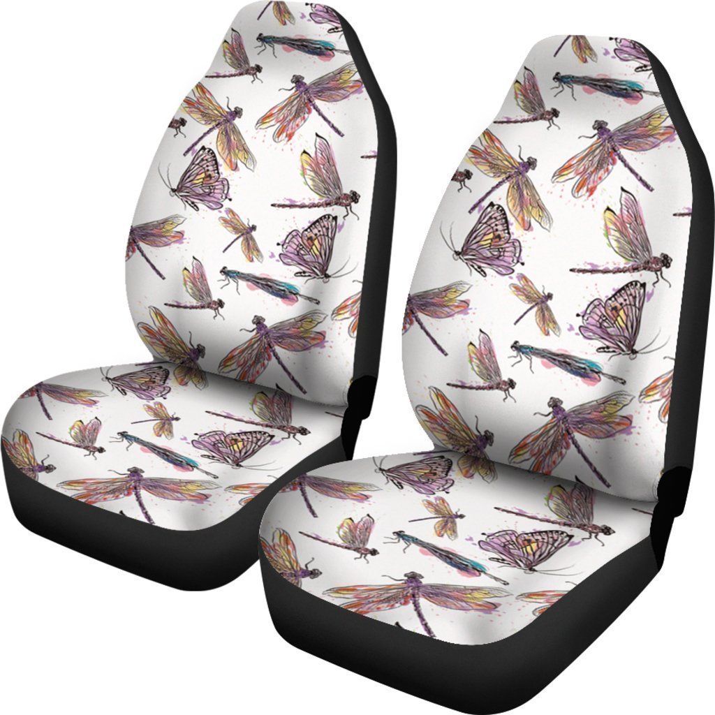Pastel Dragonfly Universal Fit Car Seat Covers GearFrost