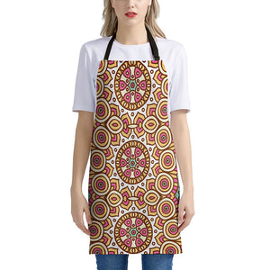 Pastel Ethnic Mandala Print Apron