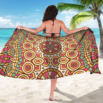 Pastel Ethnic Mandala Print Beach Sarong Wrap