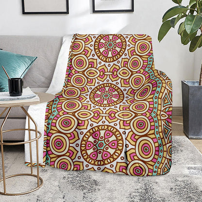 Pastel Ethnic Mandala Print Blanket