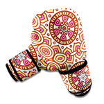 Pastel Ethnic Mandala Print Boxing Gloves