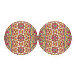 Pastel Ethnic Mandala Print Car Coasters