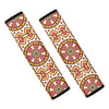 Pastel Ethnic Mandala Print Car Seat Belt Covers