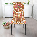 Pastel Ethnic Mandala Print Dining Chair Slipcover