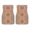 Pastel Ethnic Mandala Print Front Car Floor Mats