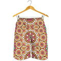 Pastel Ethnic Mandala Print Men's Shorts