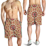 Pastel Ethnic Mandala Print Men's Shorts