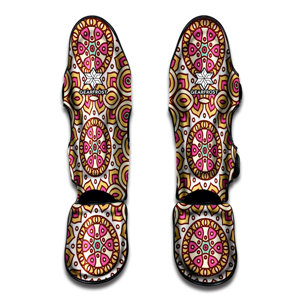 Pastel Ethnic Mandala Print Muay Thai Shin Guard