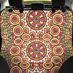 Pastel Ethnic Mandala Print Pet Car Back Seat Cover
