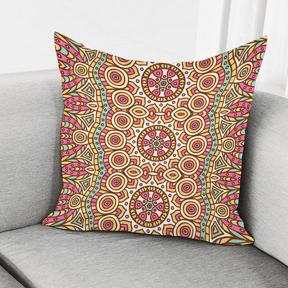 Pastel Ethnic Mandala Print Pillow Cover