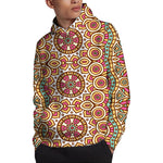 Pastel Ethnic Mandala Print Pullover Hoodie