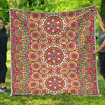 Pastel Ethnic Mandala Print Quilt