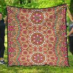 Pastel Ethnic Mandala Print Quilt
