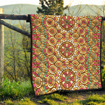 Pastel Ethnic Mandala Print Quilt