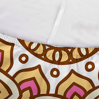 Pastel Ethnic Mandala Print Sofa Cover