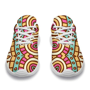 Pastel Ethnic Mandala Print Sport Shoes GearFrost