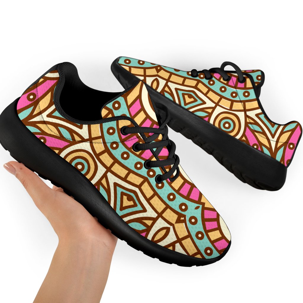 Pastel Ethnic Mandala Print Sport Shoes GearFrost