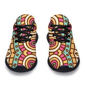 Pastel Ethnic Mandala Print Sport Shoes GearFrost