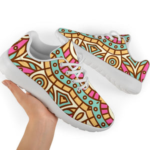 Pastel Ethnic Mandala Print Sport Shoes GearFrost