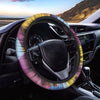 Pastel Geometric Cubic Print Car Steering Wheel Cover