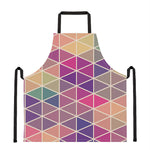 Pastel Geometric Shape Pattern Print Apron