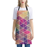 Pastel Geometric Shape Pattern Print Apron