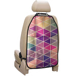 Pastel Geometric Shape Pattern Print Car Seat Organizers