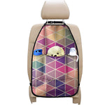 Pastel Geometric Shape Pattern Print Car Seat Organizers