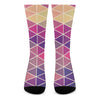 Pastel Geometric Shape Pattern Print Crew Socks