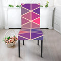Pastel Geometric Shape Pattern Print Dining Chair Slipcover
